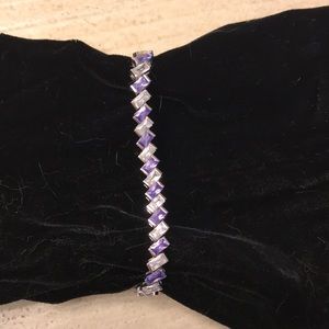 Amethyst tennis bracelet